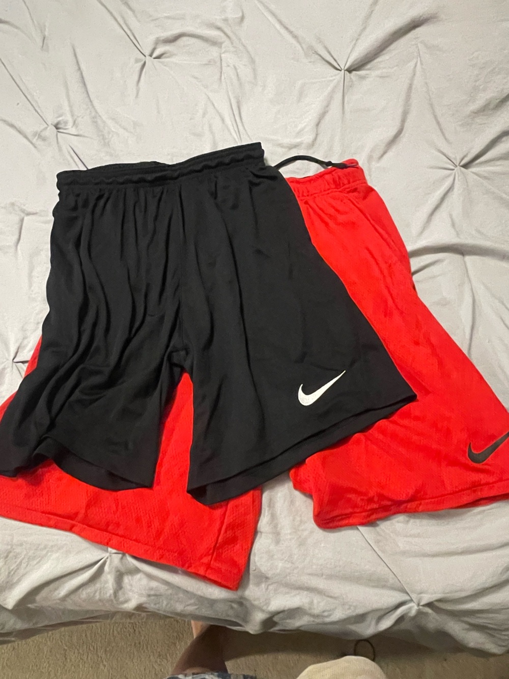 Large-Nike Men’s Performance Shorts -  (Black seem to have more of a slim fit)